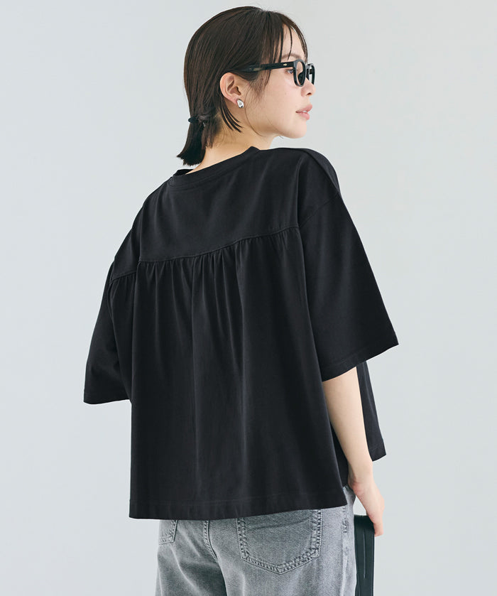 Women's 5/8 Sleeve Back Gathered T-Shirt (Not Available for Mail Order) - Coca Coca