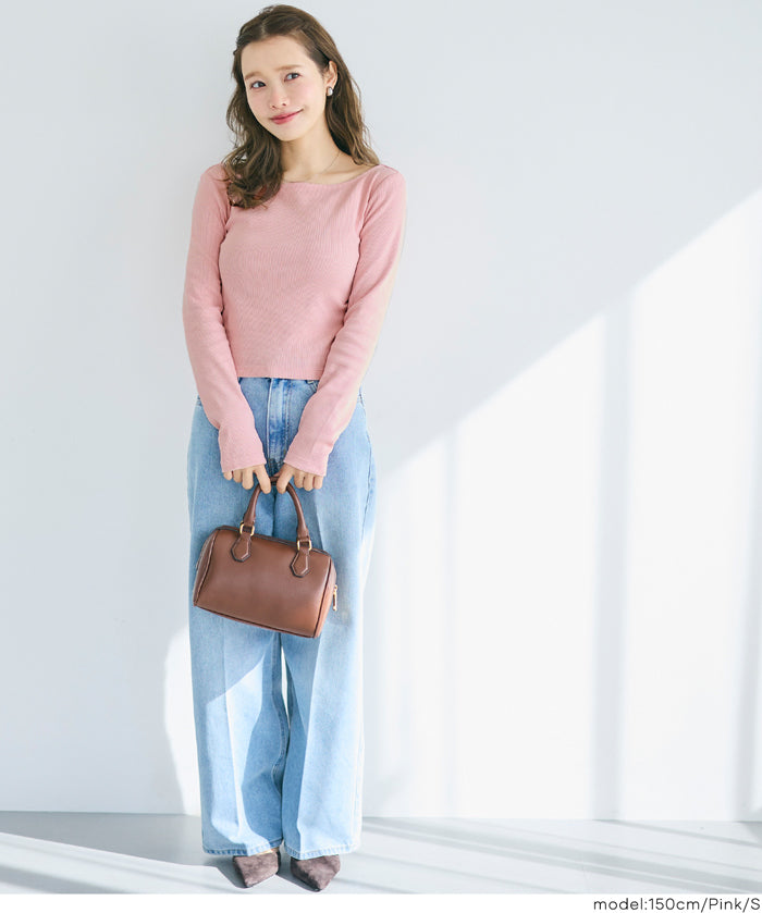 船領針織長袖上衣