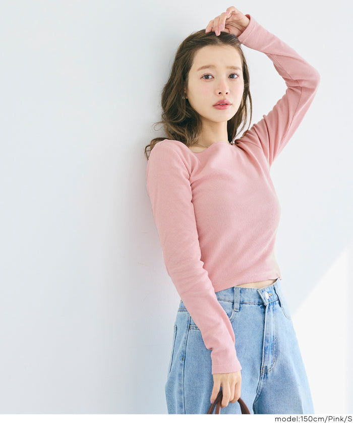 船領針織長袖上衣