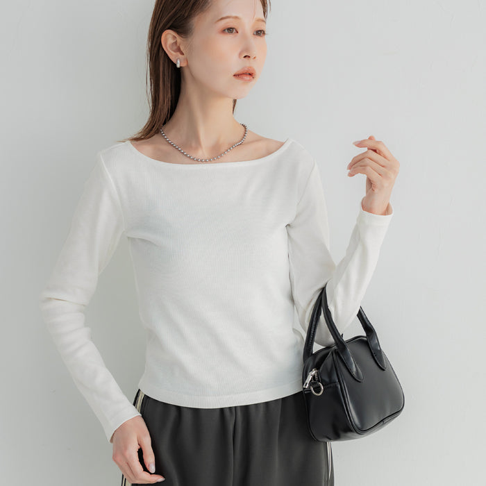 船領針織長袖上衣