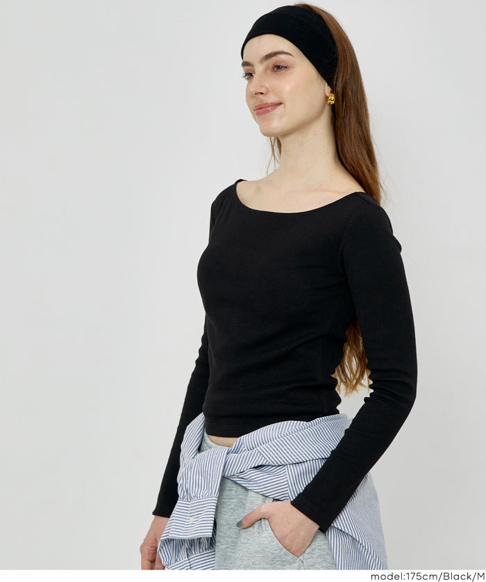 船領針織長袖上衣