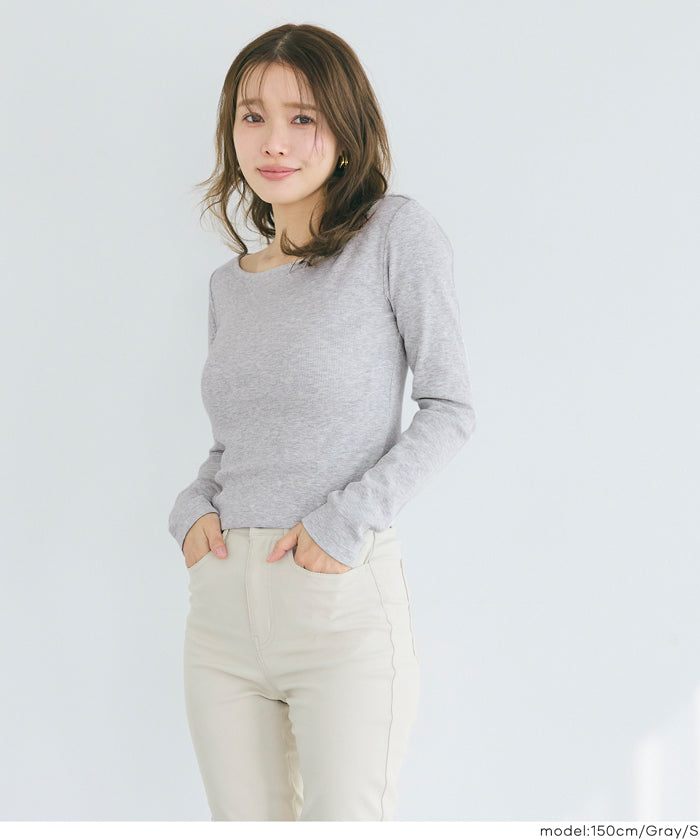 船領針織長袖上衣