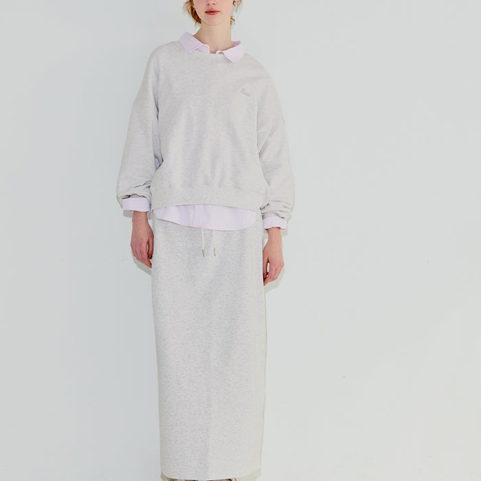 運動風棉質直筒裙