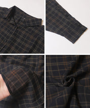 男友風格紋薄襯衫 (Sheer check shirt)