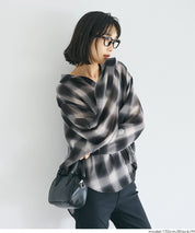 男友風格紋薄襯衫 (Sheer check shirt)