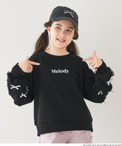 童裝日系袖口蝴蝶結logo長袖衛衣