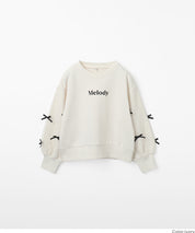 童裝日系袖口蝴蝶結logo長袖衛衣