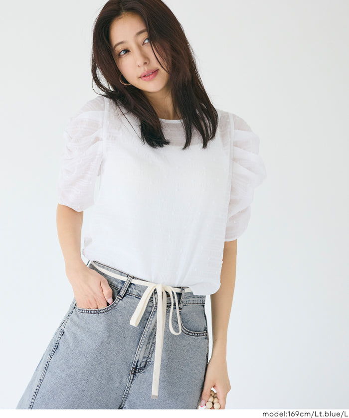 極輕無重力 夏日闊腿抽繩牛仔褲 (Summer denim wide-leg pants)