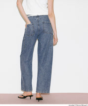 極輕無重力 夏日闊腿抽繩牛仔褲 (Summer denim wide-leg pants)