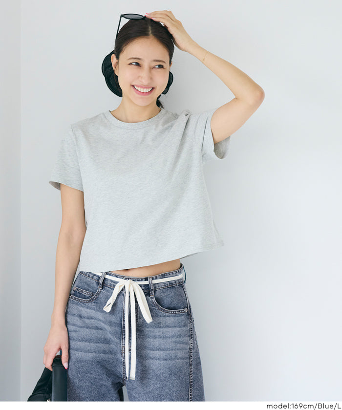 極輕無重力 夏日闊腿抽繩牛仔褲 (Summer denim wide-leg pants)