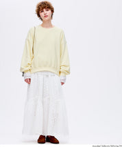 日系棉質蕾絲雙層半裙