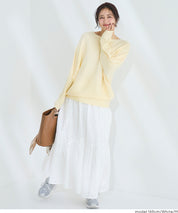 日系棉質蕾絲雙層半裙