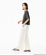 短版寬鬆休閒LOGO上衣(Boxy logo top)