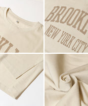 寬鬆英字LOGO短袖上衣 (Short-sleeved logo T-shirt)