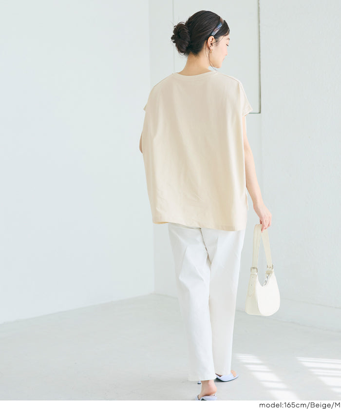 寬鬆英字LOGO短袖上衣 (Short-sleeved logo T-shirt)