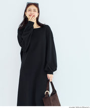 2way領口長袖連衣裙