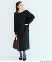 2way領口長袖連衣裙