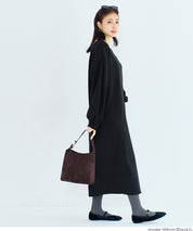 2way領口長袖連衣裙