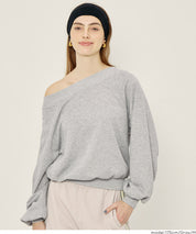 小性感露肩設計長袖衛衣