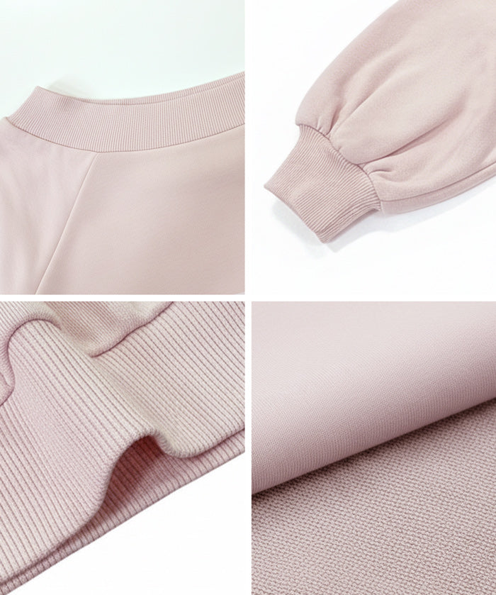 小性感露肩設計長袖衛衣