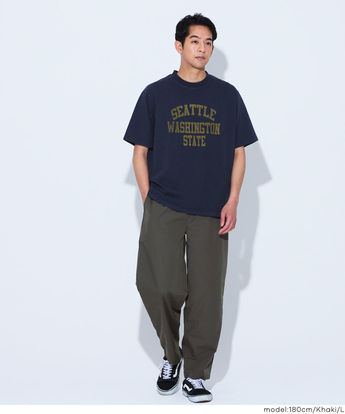 男裝雙層口袋設計休閒長褲