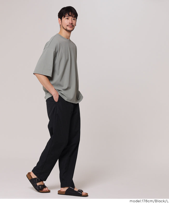 男裝雙層口袋設計休閒長褲