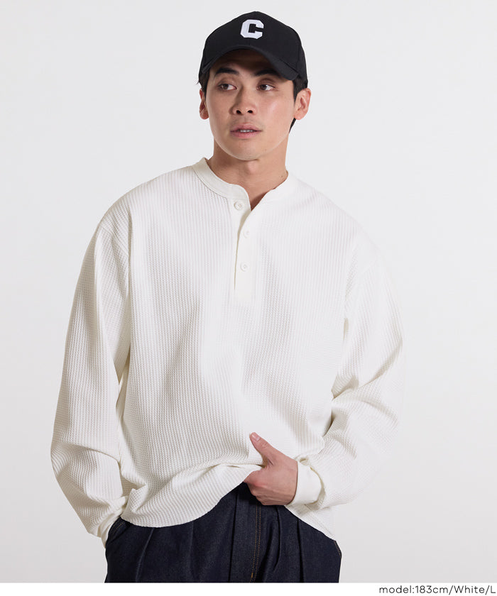 男裝華格夫亨利領長袖上衣