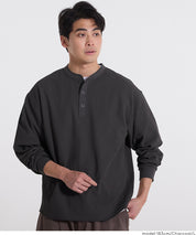 男裝華格夫亨利領長袖上衣