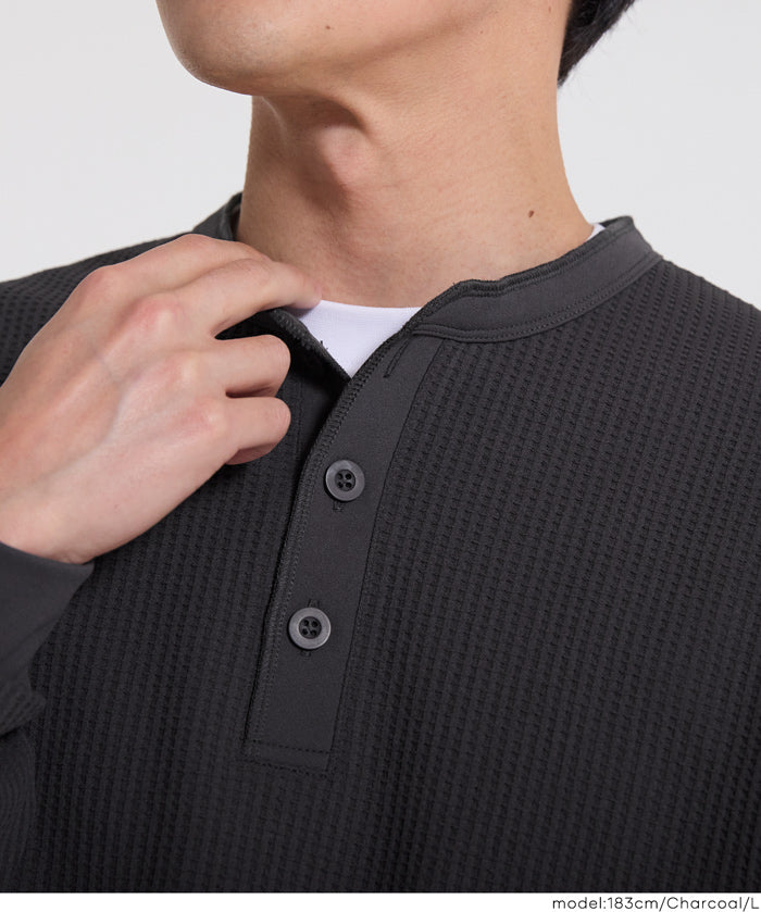 男裝華格夫亨利領長袖上衣