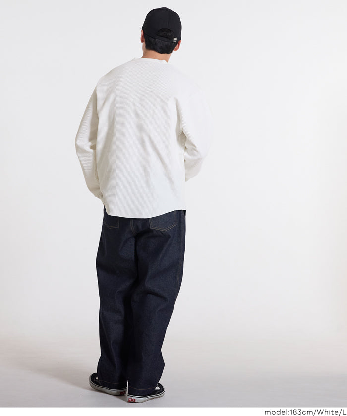 男裝華格夫亨利領長袖上衣