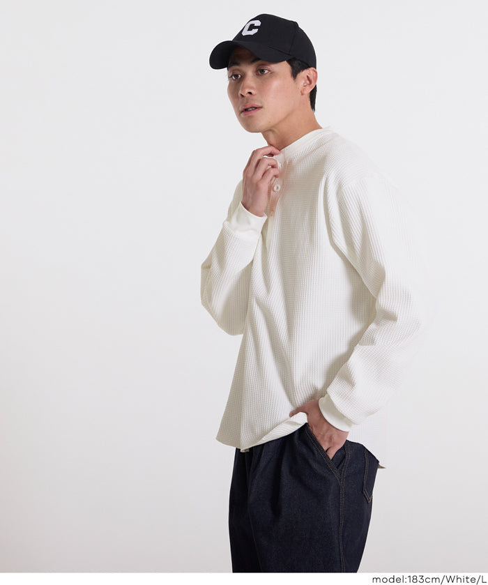 男裝華格夫亨利領長袖上衣