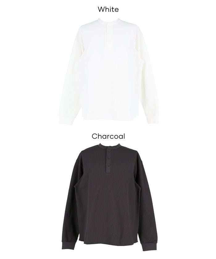 男裝華格夫亨利領長袖上衣