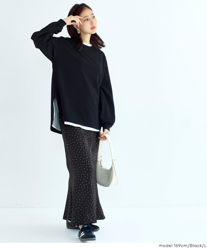 日系水玉綁帶魚尾裙