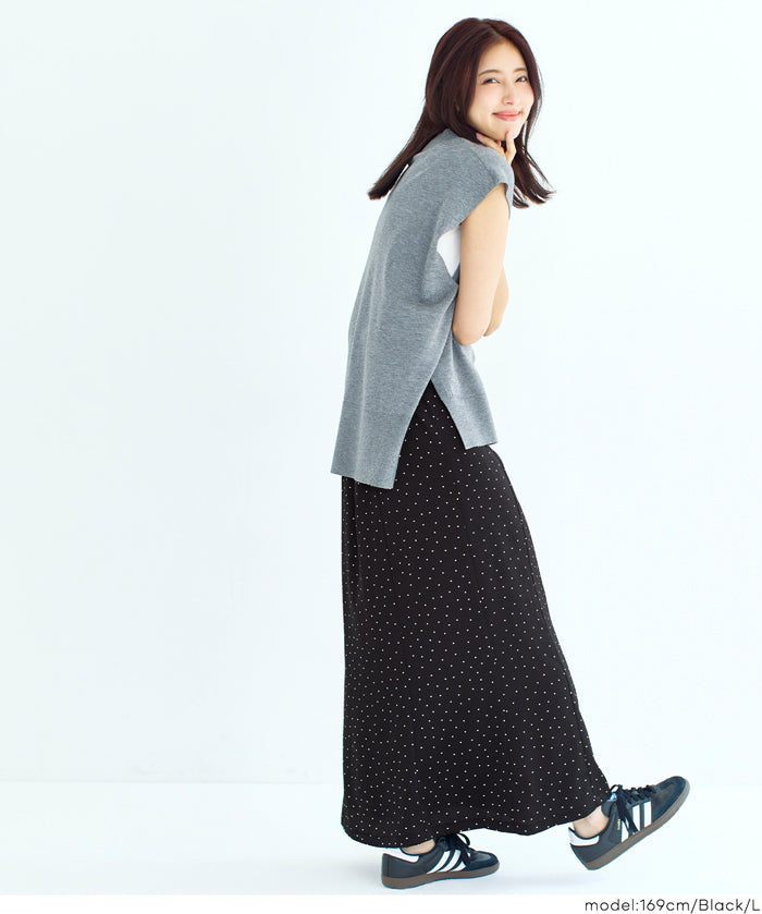 日系水玉綁帶魚尾裙