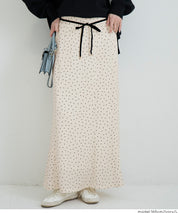 日系水玉綁帶魚尾裙