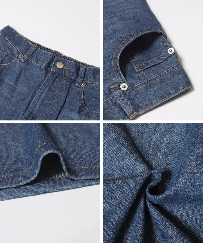 極輕無重力 A字傘裙 (Summer denim flared skirt)
