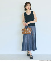 極輕無重力 A字傘裙 (Summer denim flared skirt)