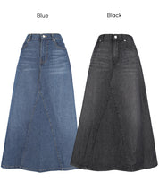 極輕無重力 A字傘裙 (Summer denim flared skirt)