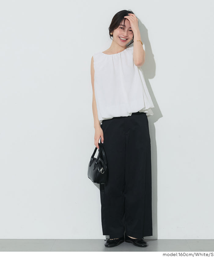 甜美氣球下擺無袖背心 (Balloon sleeveless blouse)