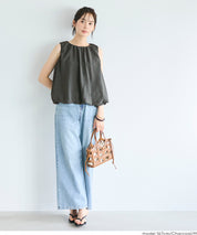 甜美氣球下擺無袖背心 (Balloon sleeveless blouse)