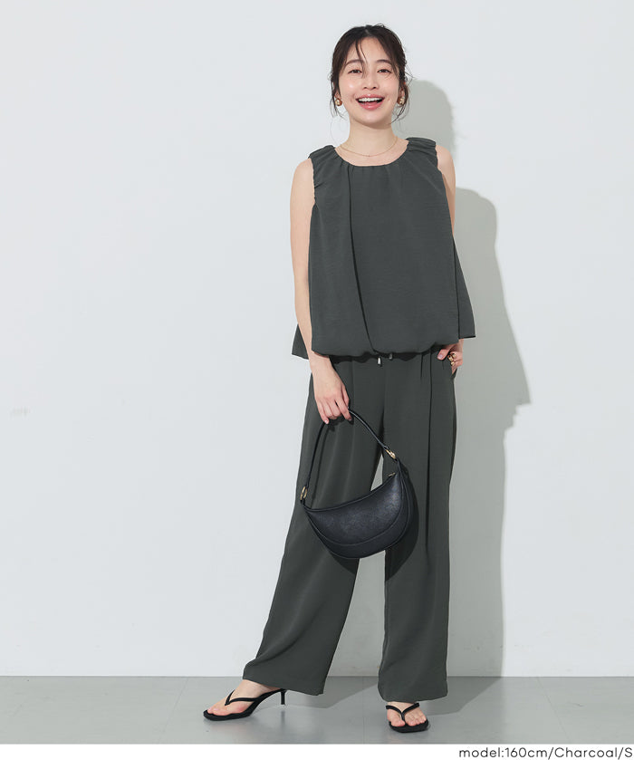 甜美氣球下擺無袖背心 (Balloon sleeveless blouse)