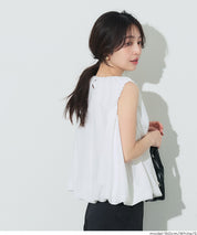 甜美氣球下擺無袖背心 (Balloon sleeveless blouse)