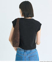 棉質淨色圓領法式袖T恤 (Smooth raglan sleeveless top)