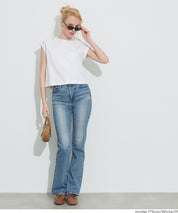 棉質淨色圓領法式袖T恤 (Smooth raglan sleeveless top)