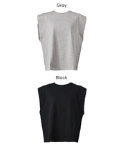 【重磅棉】棉質圓領法式袖T恤 (Heavyweight sleeveless)