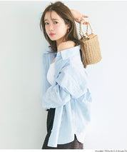 森系棉質蕾絲長袖襯衫