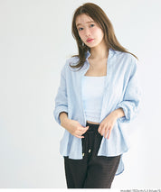 森系棉質蕾絲長袖襯衫