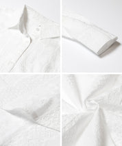 森系棉質蕾絲長袖襯衫