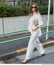 森系棉質蕾絲長袖襯衫