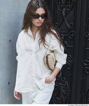 森系棉質蕾絲長袖襯衫